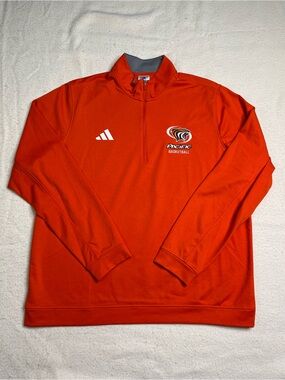 Adidas NCAA UOP Pacific Tigers Basketball Team Issue Zip Orange Pullover Mens XL